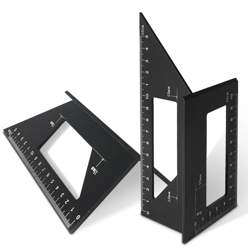 Aluminum Alloy Woodworking Square Multi-Function Marking Artifact