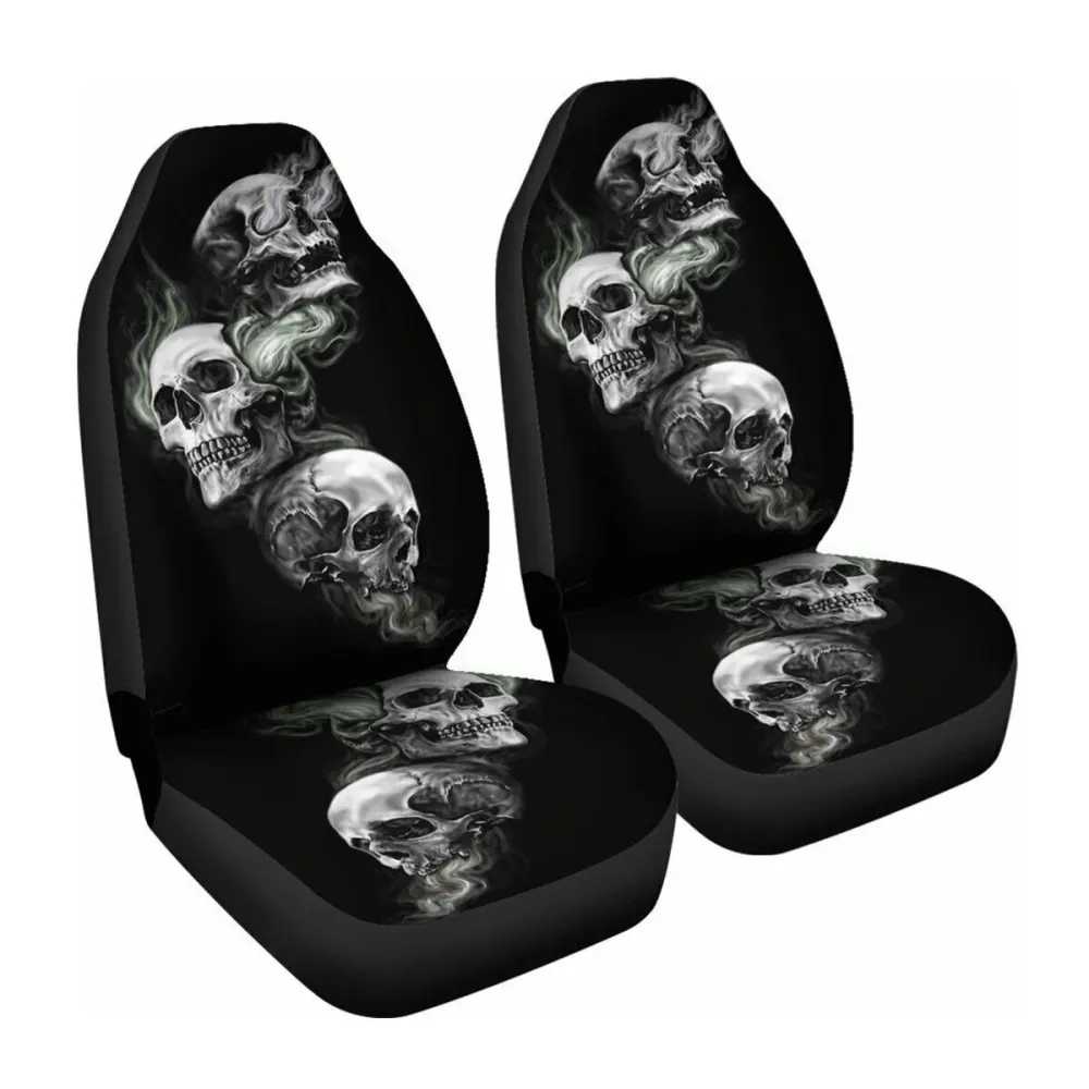 Car Seat Cover All-Inclusive Classic Skull Printing Universal Cross-Border Zinc Ebaywish Aliexpress Hot Style