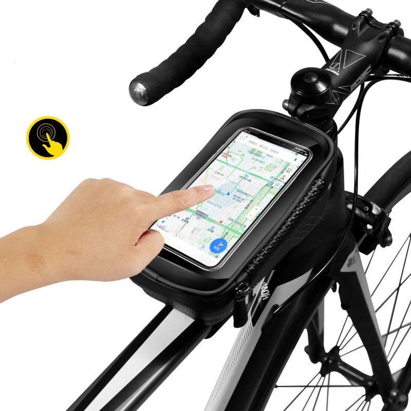 Hard shell bicycle bag mountain bike front beam bag top tube mobile phone bag saddle bag