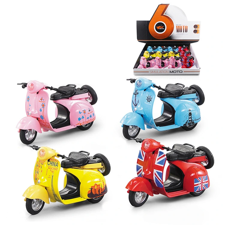 Girl Little Sheep Retro Motorcycle Toy