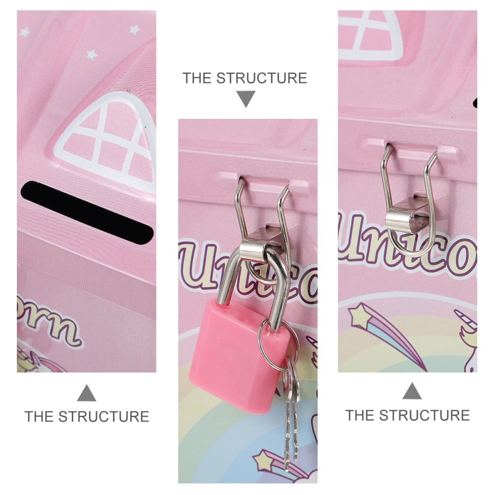 Iron Belt Lock For Boys And Girls To Save Money Piggy Bank Change Storage