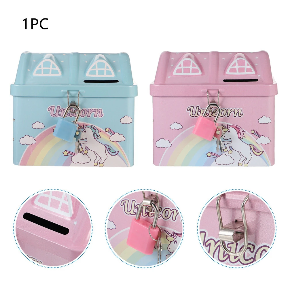 Iron Belt Lock For Boys And Girls To Save Money Piggy Bank Change Storage