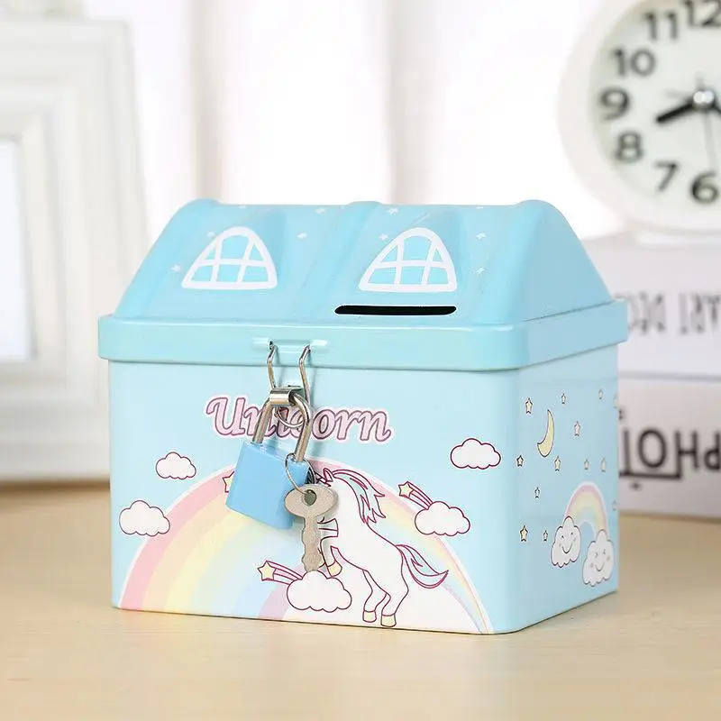 Iron Belt Lock For Boys And Girls To Save Money Piggy Bank Change Storage
