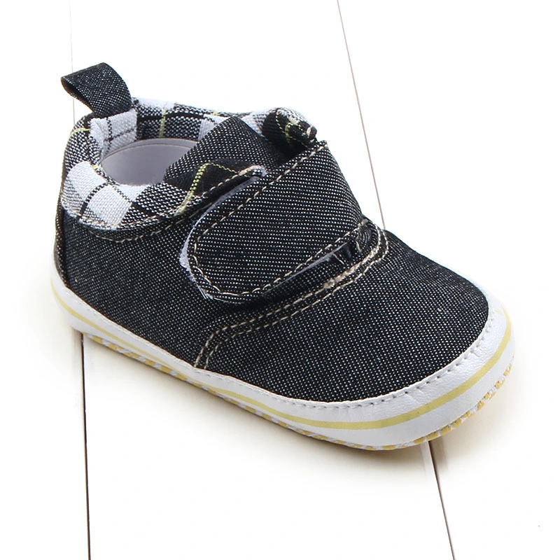 Lattice High-Top Velcro Baby Toddler Shoes Foreign Trade Wholesale Baby Shoes Toddler Shoes