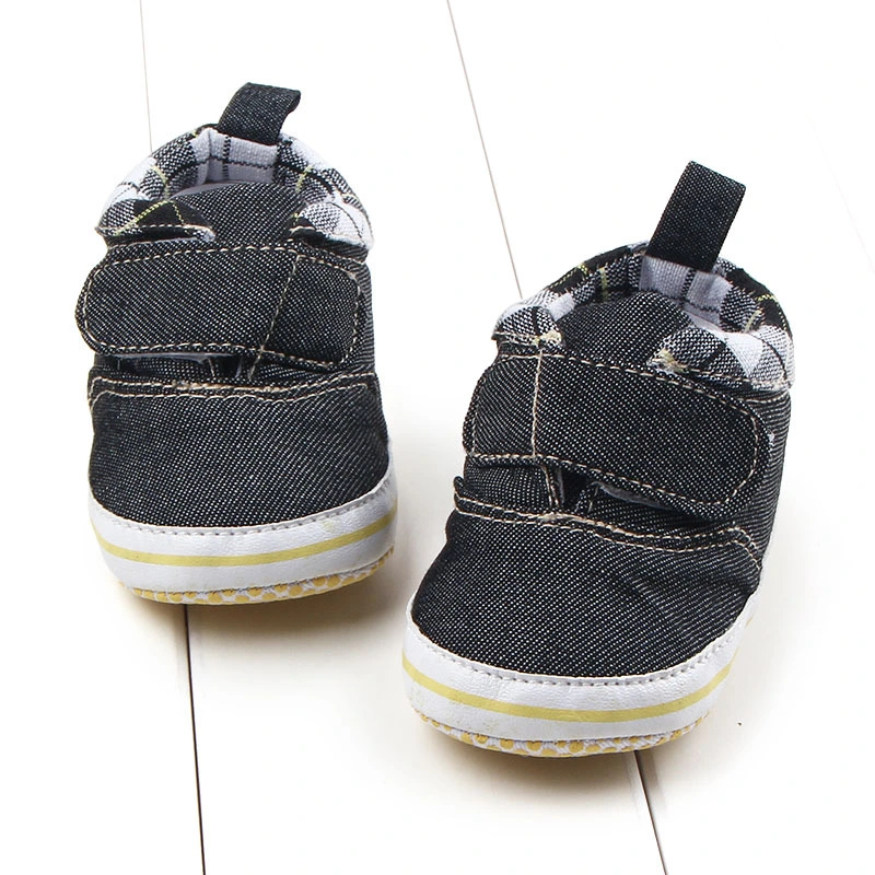 Lattice High-Top Velcro Baby Toddler Shoes Foreign Trade Wholesale Baby Shoes Toddler Shoes