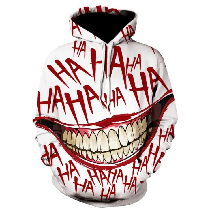 3D Digital Printing Hoodie Sweater Loose