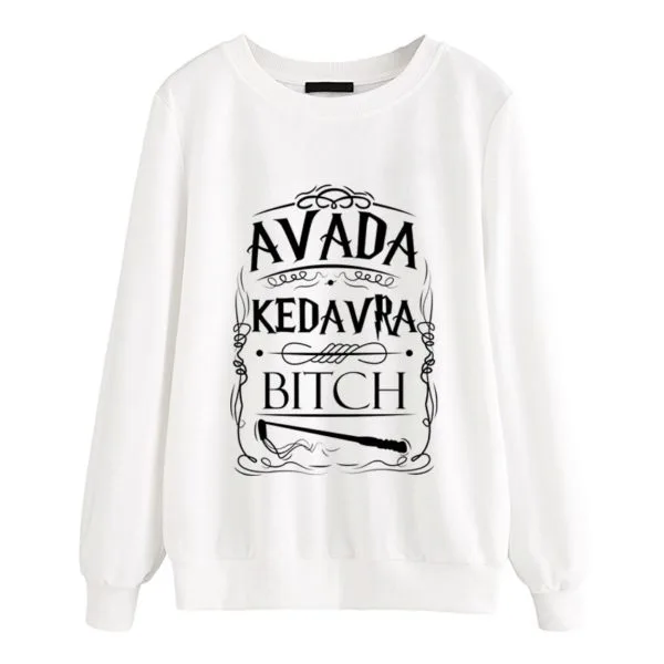 Round Neck Sweater Avada Kedavra Fashion Letter Sweater