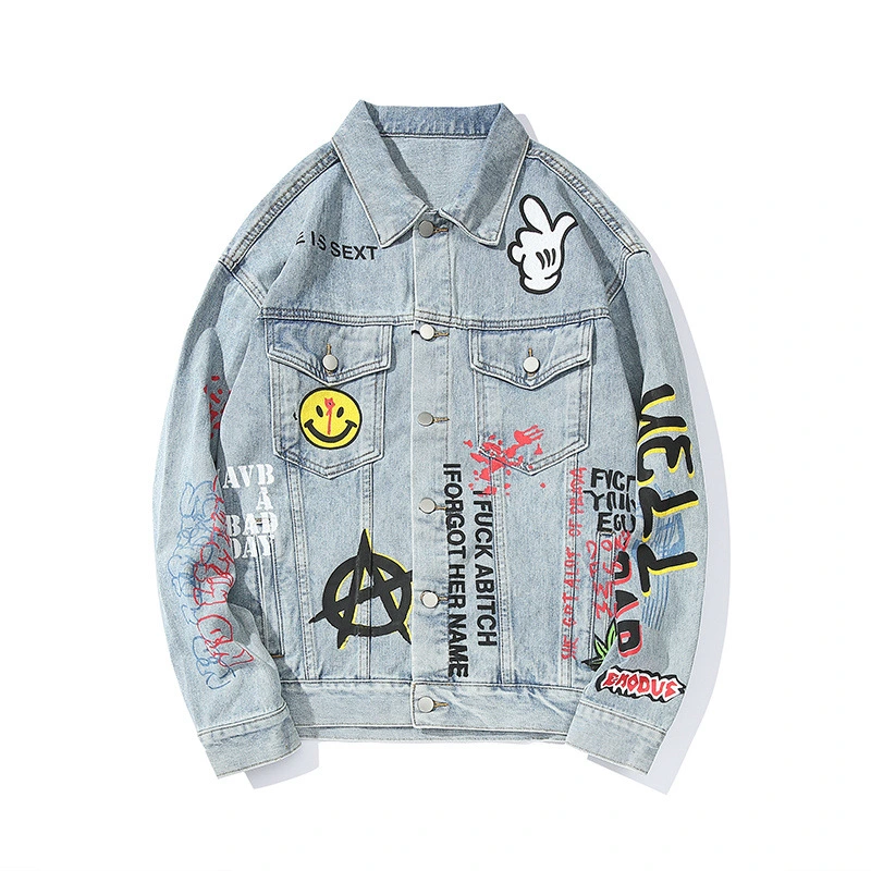 Graffiti Loose All-Match Jacket