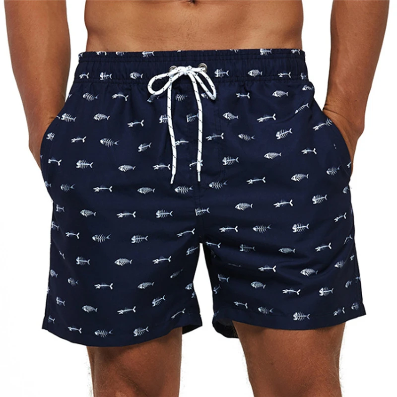 Printed Shorts Loose Casual Seaside Surfing