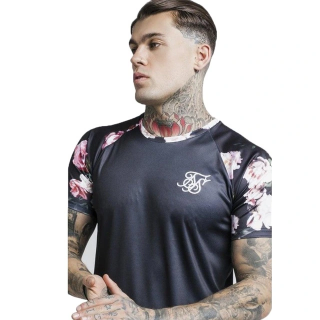 Silk T-Shirt O-Neck Short Funny Men'S Shirt
