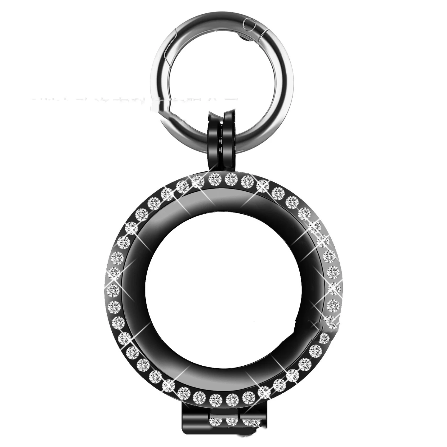 Compatible with Apple, Compatible with Apple , Airtag Positioning Tracker Diamond-studded Protective Shell Airtags Anti-lost Metal Protective Cover