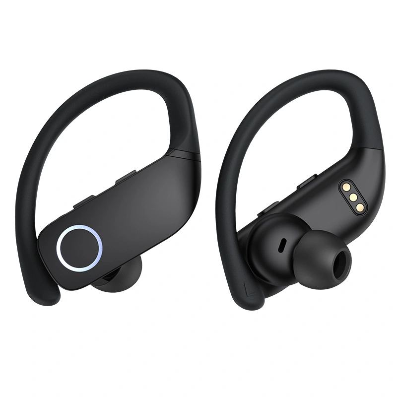 Digital Display Binaural Semi-In-Ear Noise Reduction Bluetooth Headset