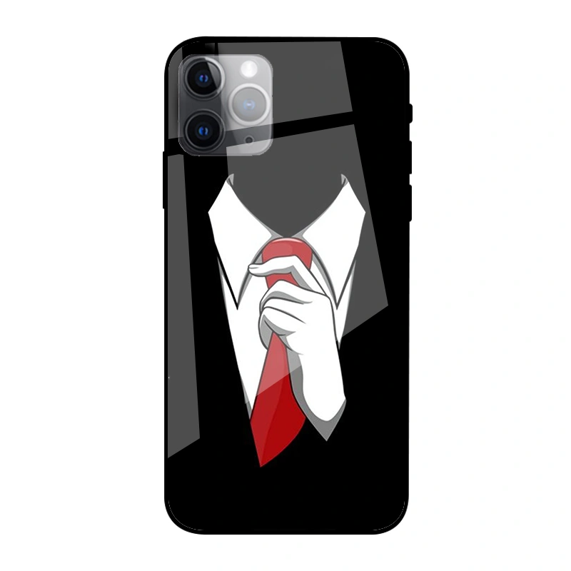 Compatible with Apple , Formal Tie Glass Phone Case