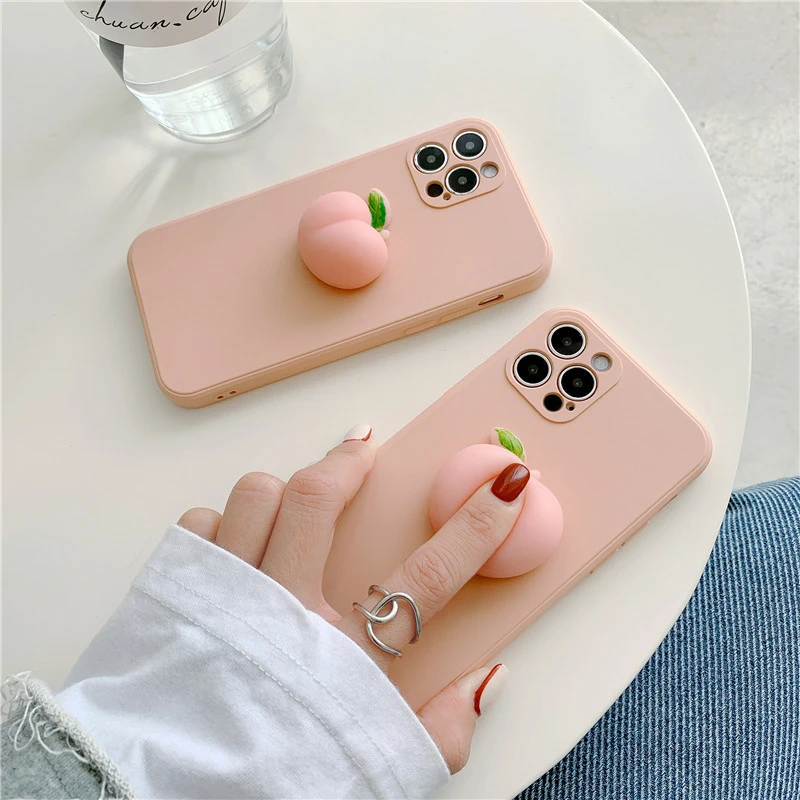 Peach Silicone Phone Case