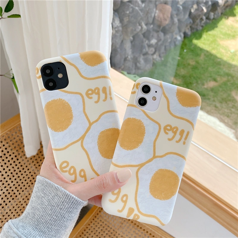 Compatible with Apple , Wind Yellow Cartoon Poached Egg Phone Case