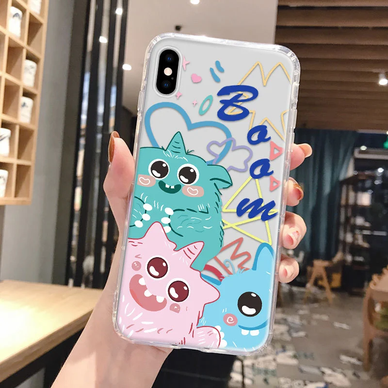 Compatible with Apple, Compatible with Apple , TPU Transparent Painted IPhone11 Apple 12pro Air Cushion