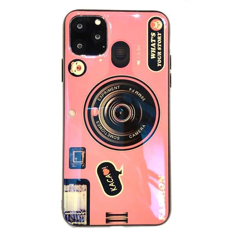 Samsung Note10 Retro Blu-Ray Camera Phone Case For A50A70 Messenger Lanyard Silicone Phone Case Soft