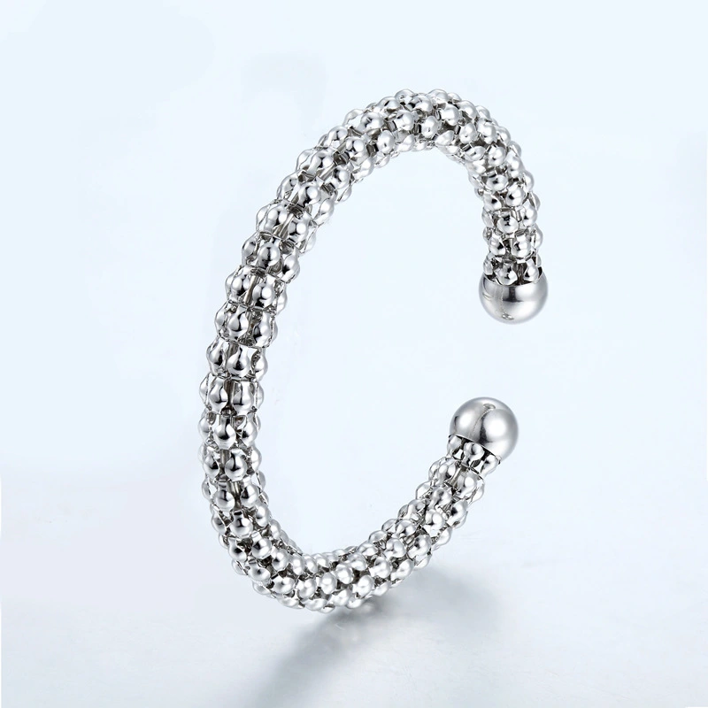 Korean Fashion New Style Bracelet Good Quality Stainless Steel Gold-Plated Hollow Mesh Bracelet