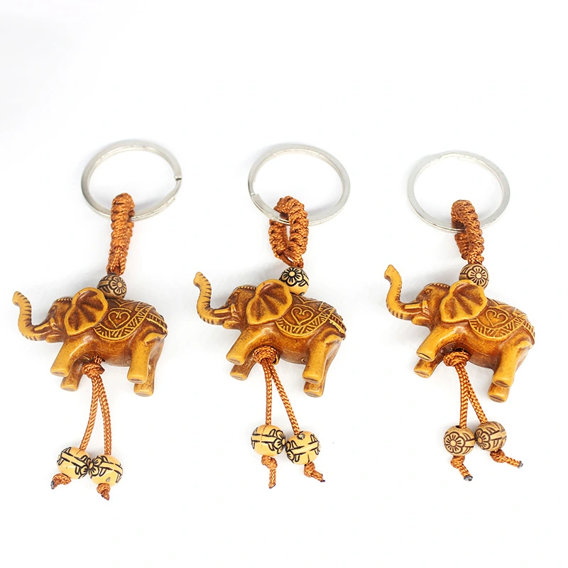 Three-Dimensional Creative Elephant Car Key Accessories