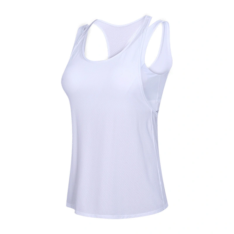 Hollow Beauty Back Sports Bra, Yoga Vest And Blouse Fake Two-piece Sports Fitness Suit