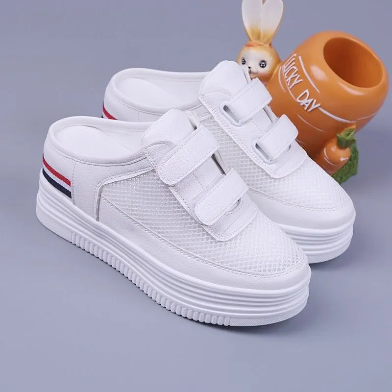 Half-drag Sandals Women's Summer Hollow And Breathable Outer Wear Without