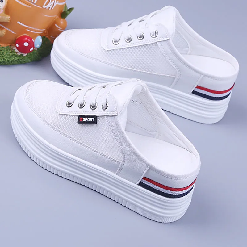 Half-drag Sandals Women's Summer Hollow And Breathable Outer Wear Without