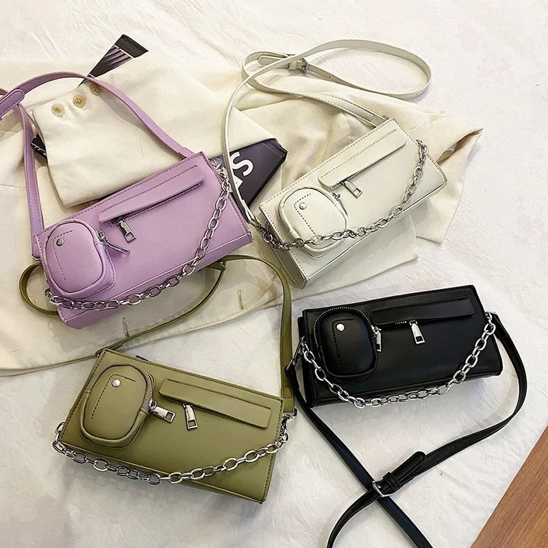 Bags New Trendy Temperament Trendy Summer Large-Capacity Female Fairy Casual Messenger Bag Ins Small Square Bag