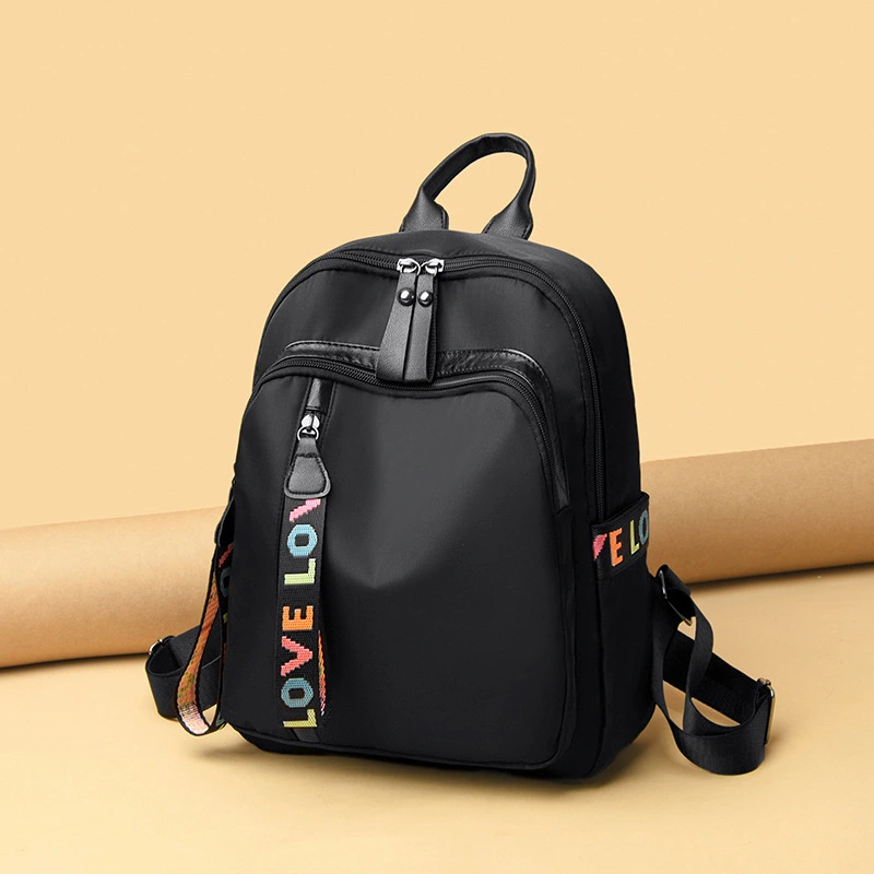 Backpack Female Korean Style Trendy Casual Fashion Student School Bag Nylon Oxford Cloth Ladies Backpack