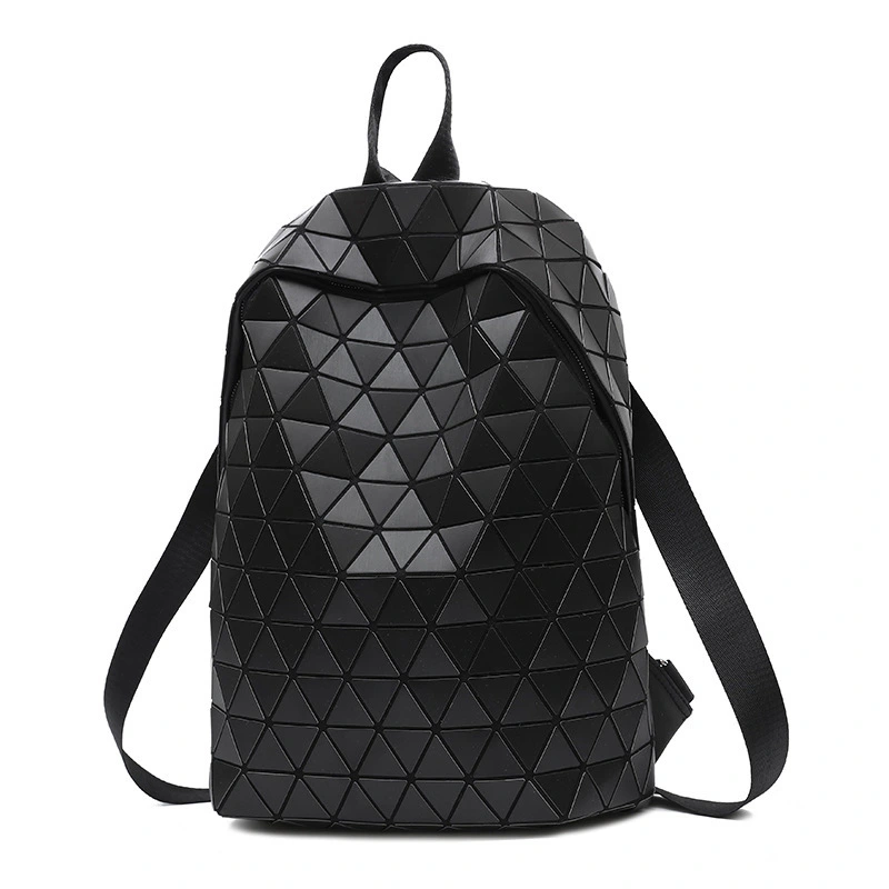 The New Rhomboid Women'S Bag Backpack Trendy Fashion Geometric Laser Bag