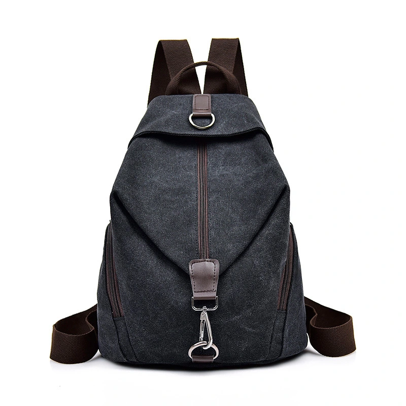 Schoolbag Female Backpack Men's Casual Travel Canvas Bag