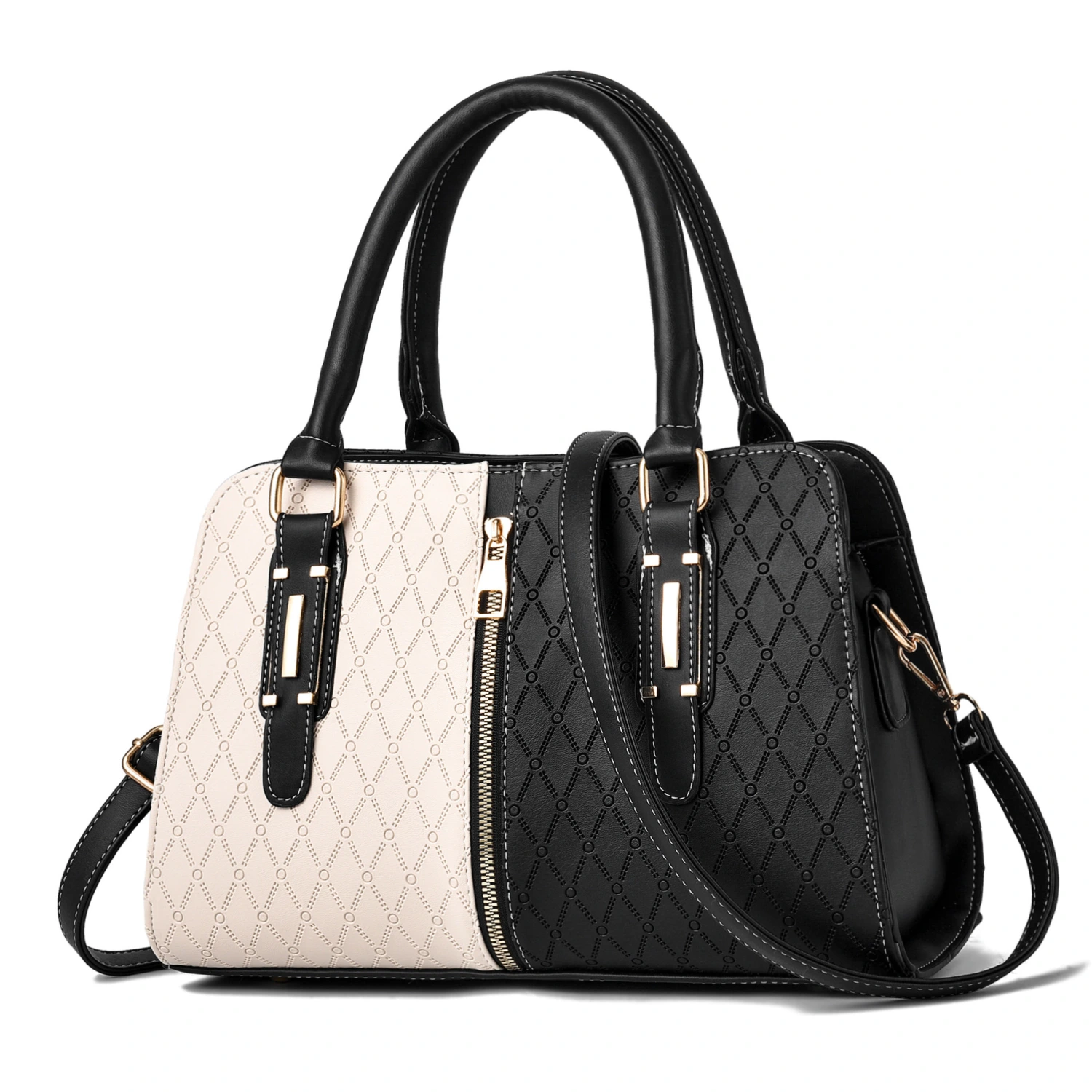 Fashion Color Matching Ladies Handbag Shoulder Messenger Bag