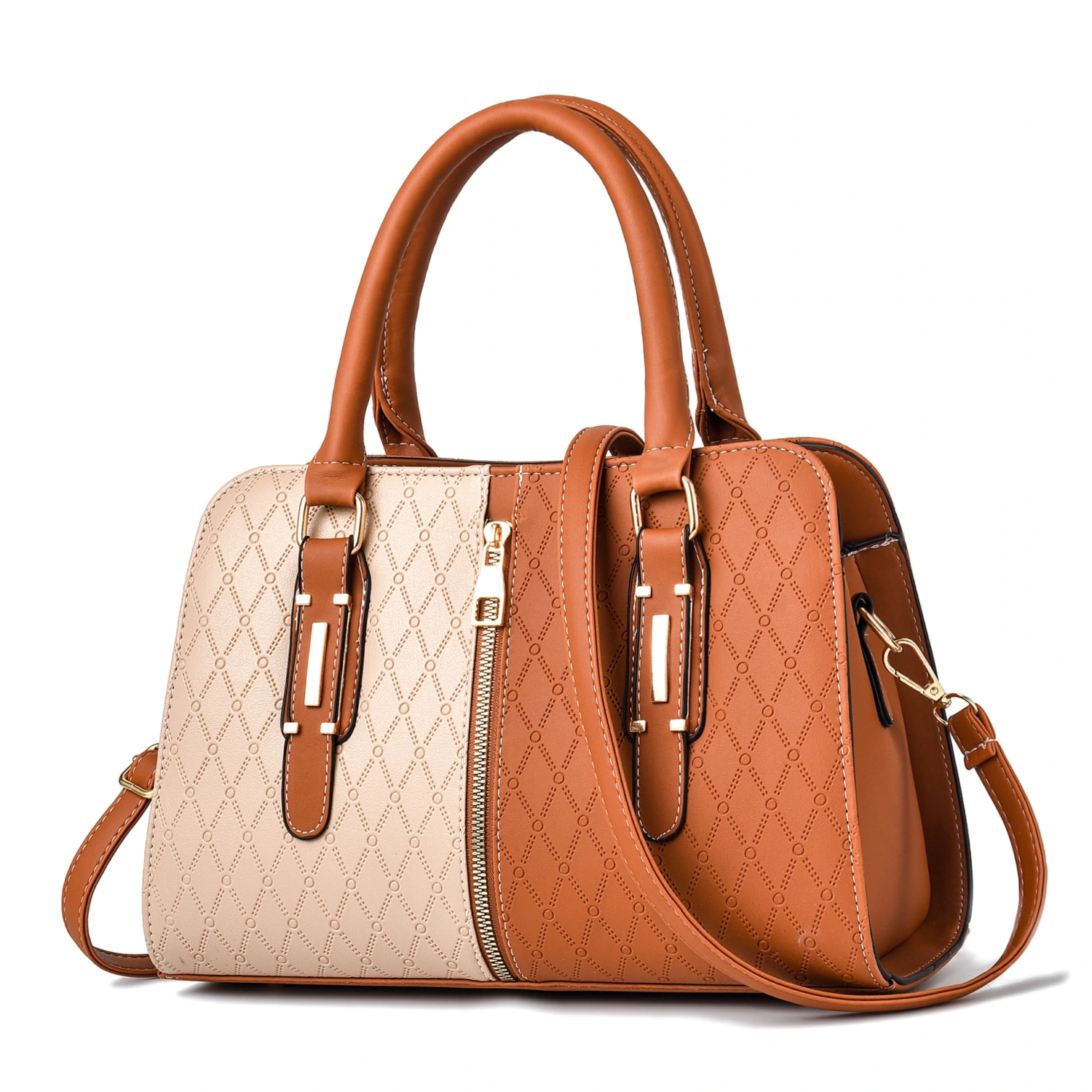 Fashion Color Matching Ladies Handbag Shoulder Messenger Bag