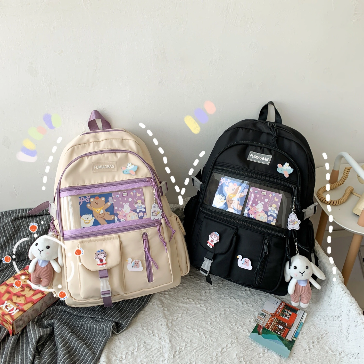 Large-capacity College Style Junior High School College Student Schoolbag