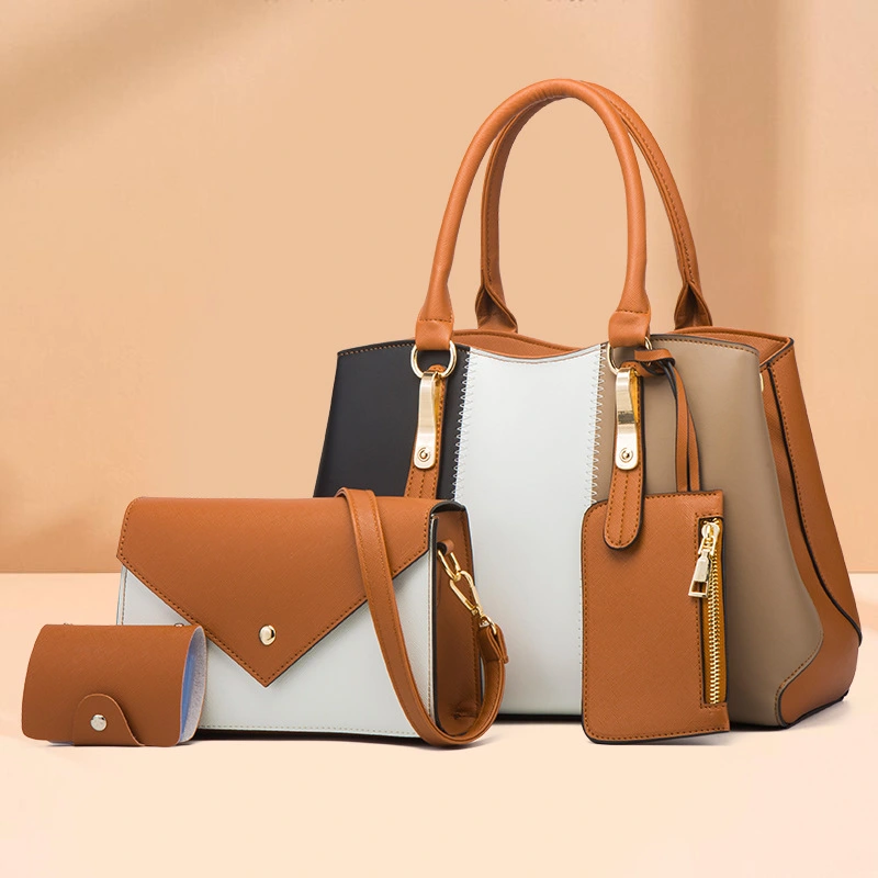 Women's Handbag, Shoulder Messenger Bag, Mother-and-child Bag, Four-piece Ladies Bag