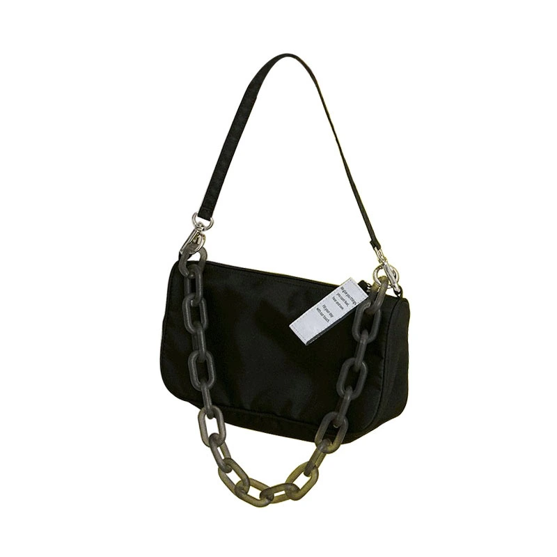 Acrylic Chain Diagonal Shoulder Handbag