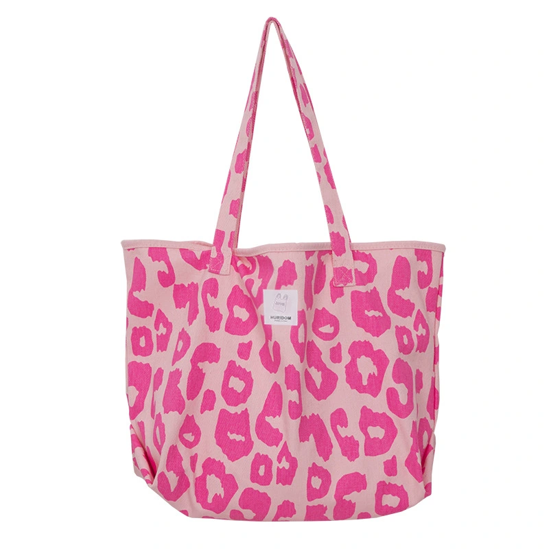 Large Capacity Tote Bag Animal Print Canvas Bag Women's Singles