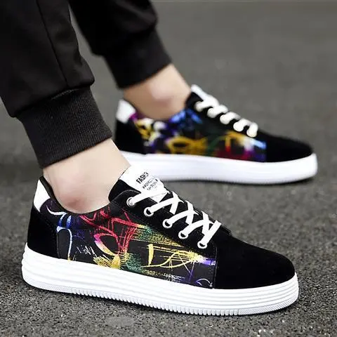 High School Students Trendy Men's Shoes 15 Years Old 13 Older Children 12 Boys Sports Canvas Shoes