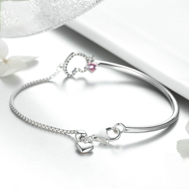 Women's Heart S925 Sterling Silver Women's Bracelet Bracelet Accessories