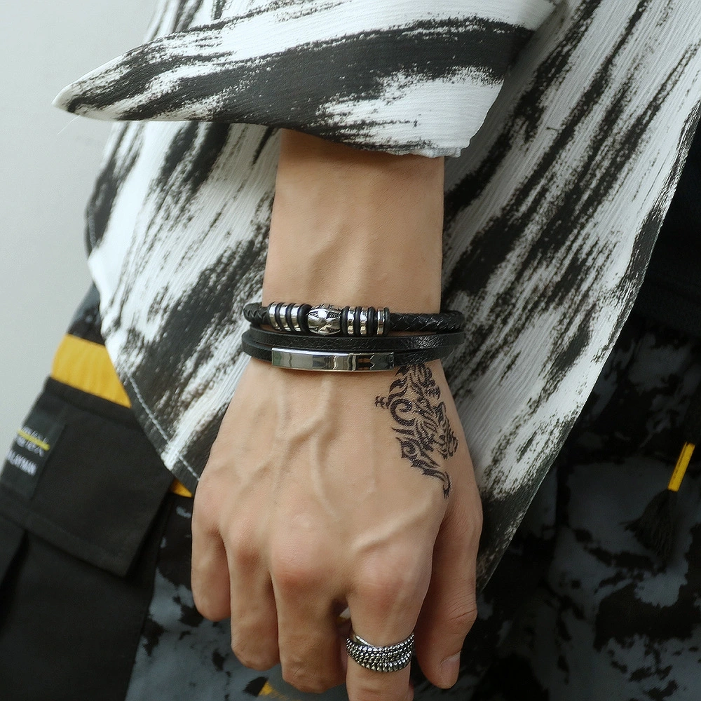 Jewelry Japanese And Korean Style Trendy Handsome Multi-layer Fashion