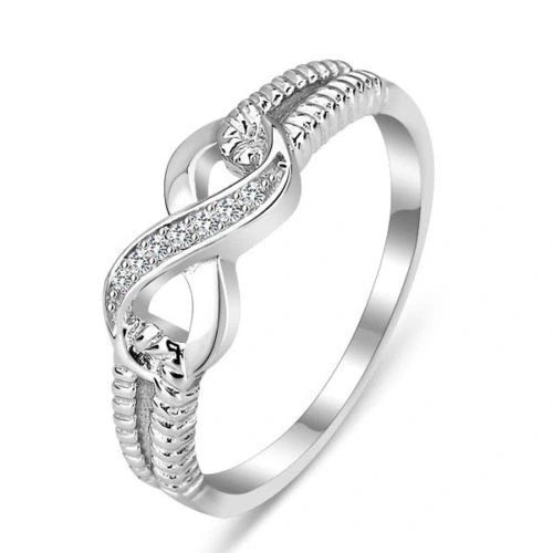 Wish Hot Sale New Creative Diamond 8 Word Ring Zinc