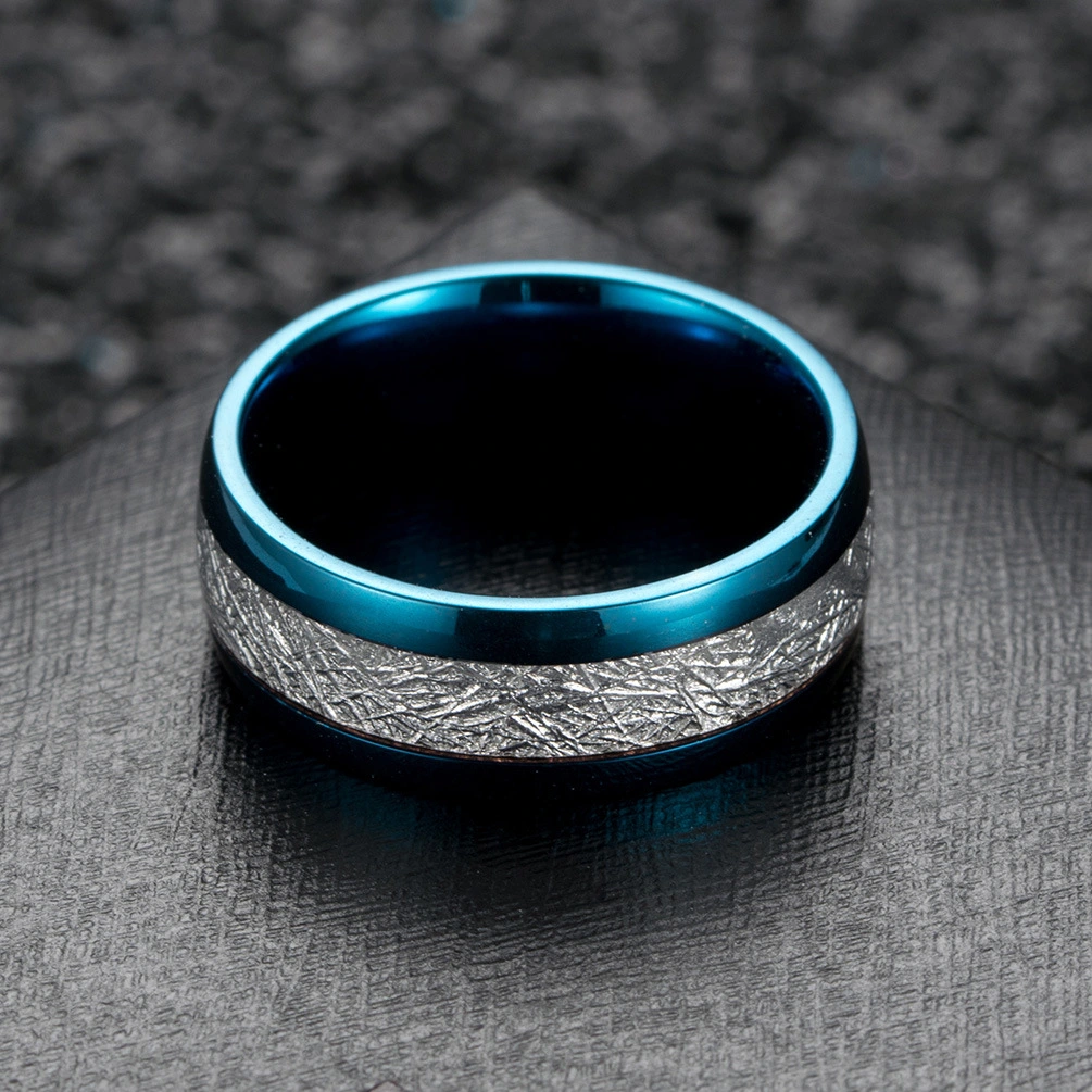 Ice Silk Foil Men's Ring Titanium Steel Ring Accessories