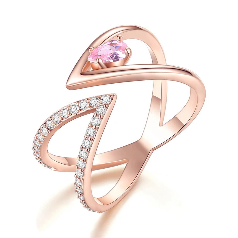 European And American Fashion Cool V-shaped Ring