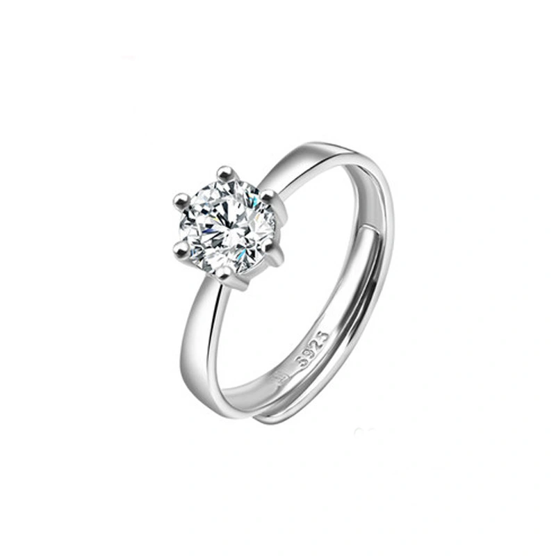 Fashion Hearts & Arrows Zircon Wedding Ring