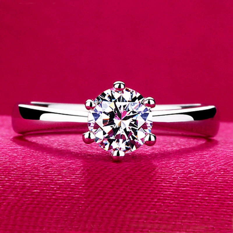 Fashion Hearts & Arrows Zircon Wedding Ring