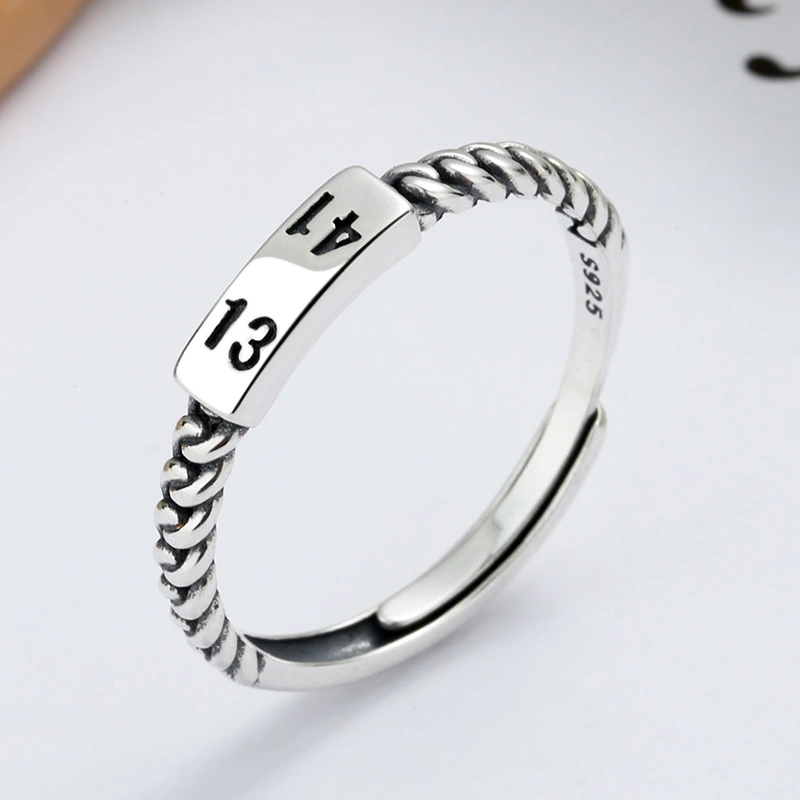 Fashion Simple Couple Weaving Twist Ring