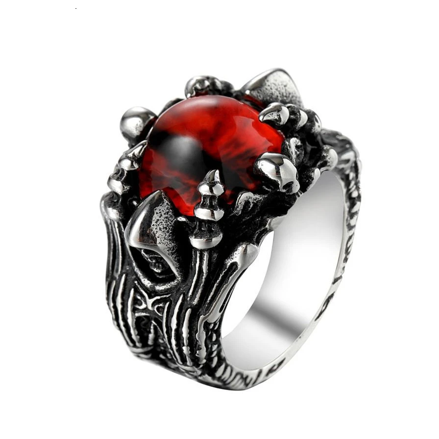 Fashion Creative Evil Eye Rings For Men Women Personality Male Punk Ring Jewelry