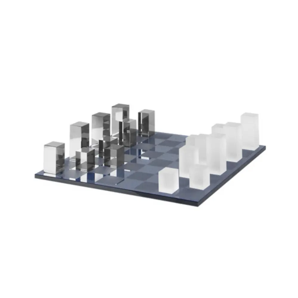 Modern Simple And Creative Frosted Electroplated Crystal Chessboard Ornaments