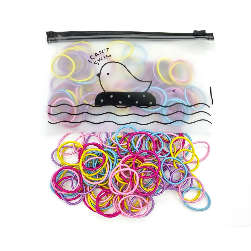 100 Rubber Band High Elasticity Rubber Band Hair Rope In Bird Bag