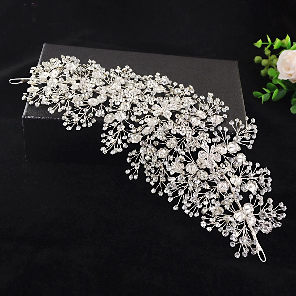 European And American Bridal Headwear With Diamonds