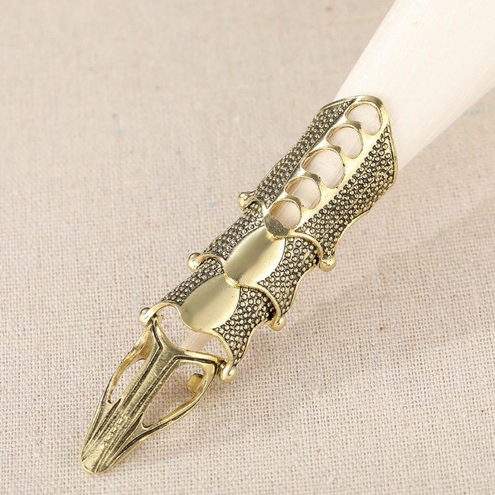 European And American Personality Metal Joint Bendable Nail Ring